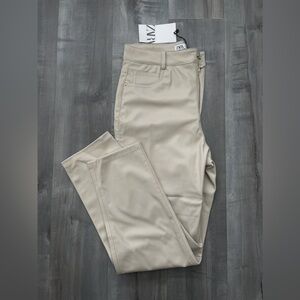 Zara Faux Leather High Rise Fit Pants